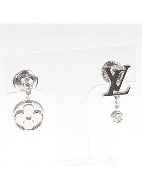 Louis Vuitton Single Earring Monogram Ideal Blossom White Gold Diamond